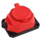 Колодка удлинителя 1-м с заземл. 16А IP44 K-1e-RED-IP44 каучук красн. Эра Б0044550 Б0044550