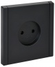 Розетка 1-м СП FORTE&PIANO FP118 10А без заземл. без защ. шторок винт. крепл. черн. IEK FP-R10-10-K02 FP-R10-10-K02