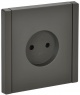 Розетка 1-м СП FORTE&PIANO FP318 10А без заземл. без защ. шторок винт. крепл. сер. IEK FP-R10-10-K03 FP-R10-10-K03