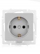 Розетка 1-м СП Vesna с заземл. защ. шторки ПБТ механизм платина LEZARD 742-3588-124B 742-3588-124B