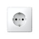 Розетка ArtGallery 16А с заземл. быстрозажим. клем. механизм бел. SE GAL000143S GAL000143S