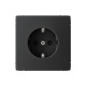 Розетка ArtGallery 16А с заземл. со шторками быстрозажим. клем. механизм карбон SE GAL001045S GAL001045S