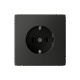 Розетка ArtGallery 16А с заземл. быстрозажим. клем. механизм базальт SE GAL001443S GAL001443S