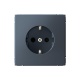 Розетка ArtGallery 16А с заземл. со шторками быстрозажим. клем. механизм грифель SE GAL000745S GAL000745S