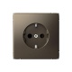 Розетка ArtGallery 16А с заземл. со шторками быстрозажим. клем. механизм мокко SE GAL000645S GAL000645S