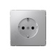 Розетка ArtGallery 16А с заземл. быстрозажим. клем. механизм алюм. SE GAL000343S GAL000343S
