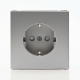 Розетка ArtGallery 16А с заземл. со шторками быстрозажим. клем. механизм алюм. SE GAL000345S GAL000345S