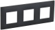 Рамка 3-м SKANDY SK-F03G графит IEK SK-M32-K53 SK-M32-K53