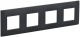 Рамка 4-м SKANDY SK-F04G графит IEK SK-M42-K53 SK-M42-K53