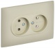 Розетка 2-м SKANDY 10А без заземл. без защ. шторок в сборе SK-R10B беж. IEK SK-R20-10-K10-F SK-R20-10-K10-F