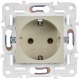 Розетка SKANDY 16А с заземл. без защ. шторок SK-R05B беж. IEK SK-R11-16-K10 SK-R11-16-K10