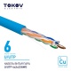 Кабель витая пара U/UTP 4х2х23AWG кат.6 500м TOKOV ELECTRIC TKE-C08-U/UTP-42-6-500 TKE-C08-U/UTP-42-6-500