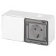 Блок розетка с выключателем Эксперт 11-7501-01 IP55 16А (10AX)-250В ОУ бел. Эра Б0063288 Б0063288