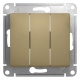 Выключатель 3-кл. СП Glossa 10А IP20 (сх. 1+1+1) 10AX механизм титан SE GSL000431 GSL000431