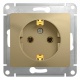 Розетка 1-м СП Glossa 16А IP20 с заземл. механизм титан SE GSL000443 GSL000443