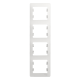 Рамка 4-м Glossa вертикал. бел. SE GSL000108 GSL000108
