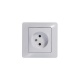 Розетка 1-м СП Glossa 16А IP20 без заземл. механизм бел. SE GSL000141 GSL000141