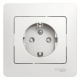 Розетка 1-м СП Glossa 16А IP20 с заземл. защ. шторки в сборе бел. SE GSL000144 GSL000144