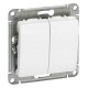 Выключатель 2-кл. СП Glossa 10А IP20 (сх. 5) 10AX механизм бел. SE GSL000151 GSL000151