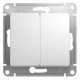 Переключатель проходной 2-кл. СП Glossa 10А IP20 (сх. 6/2) 10AX механизм бел. SE GSL000165 GSL000165
