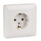 Розетка 1-м СП 1мод. Хит 16А IP20 250В с заземл. без защ. шторок бел. SE RS16-134-B RS16-134-B