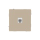 Розетка компьютерная 1-м KANT RJ45 кат.5E без шторки ванильн. марципан DKC 7015663 7015663