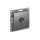 Механизм розетки TV оконечной AtlasDesign 1DB сталь SchE ATN000991 ATN000991