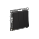 Выключатель 3-кл. СП AtlasDesign 10А IP20 (сх. 1+1+1) 10AX механизм карбон SE ATN001031 ATN001031