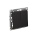 Механизм выключателя 2-кл. СП Atlas Design 10А IP20 (сх. 5) 10AX карбон SchE ATN001051 ATN001051