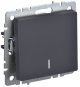 Выключатель 1-кл. СП BRITE ВС10-1-1-БрГ 10А с инд. графит IEK BR-V10-1-10-K53 BR-V10-1-10-K53