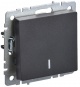 Выключатель 1-кл. СП BRITE ВС10-1-1-БрЧ 10А с инд. черн. IEK BR-V10-1-10-K02 BR-V10-1-10-K02