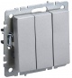 Выключатель 3-кл. СП BRITE ВС10-3-0-БрА 10А алюм. IEK BR-V30-0-10-K47 BR-V30-0-10-K47
