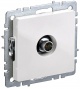 Розетка телевизионная оконечная TV СП Brite РТВ11-0-БрБ бел. IEK BR-A10-O-K01 BR-A10-O-K01