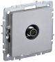 Розетка телевизионная оконечная TV СП Brite РТВ11-0-БрА алюм. IEK BR-A10-O-K47 BR-A10-O-K47