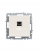 Розетка компьютерная СП RJ45 кат.5E BRITE РК10-БрЖ жемчуж. IEK BR-K10-1-K36 BR-K10-1-K36