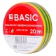 Изолента класс А 0.18х19мм (рул.20м) желт./зел. EKF plc-iz-a-yg plc-iz-a-yg