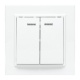Выключатель 2-кл. СП Минск 10А IP20 с индикатором бел. Basic EKF ERV10-123-10 ERV10-123-10