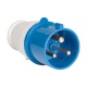 Вилка эл. каб. 32А 2P+E 220В IP44 (023) EKF ps-023-32-220 ps-023-32-220