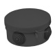Коробка распаячная КМР-040-039 с крышкой 85х40 4 мембранных ввода IP54 черн. EKF plc-kmr-040-039-b plc-kmr-040-039-b