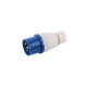 Вилка переносная PPC 013 2P+PE 16А 220В IP44 Pro JazzWay 5072251 5072251