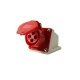 Розетка стационарная ОП PPC 124 32А 4п 3Р+РЕ 380В IP44 Pro JazzWay 5072718 5072718