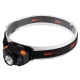 Фонарь аккумуляторный налобный AccuH1-L5WZ-og zoom LED 5Вт + 2хRED SMD IP54 5 режимов: 100проц. 180лм 3.5ч/50проц. 110лм 5.5ч/30проц. 65лм 15ч/красн. 28ч/мигающ. красн. 12ч аккум. 0.8А.ч управл. жестами черн./оранж. JazzWay 5036611 5036611
