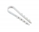 Дюбель-хомут PCD-R 19-25-65-100WH для круглого кабеля PA6.6 бел. (уп.100шт) JazzWay 5054820 5054820