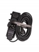 Удлинитель на каучуковой колодке 3х10м 16А IP44 250В 4кВт каучук КГ 3х2.5 черн. УХз16 Россия КОСМОС YKsm10m-3g(16A)KG-B YKsm10m-3g(16A)KG-B