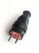 Вилка прямая 16А IP44 черн. КОСМОС VKsm-Z-IP(B)16A VKsm-Z-IP(B)16A