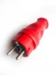 Вилка прямая 16А IP44 красн. КОСМОС VKsm-Z-IP(R)16A VKsm-Z-IP(R)16A