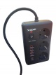 Удлинитель с сетевым фильтром 3х1.5м 10А 4USB + 2USBC 2500Вт ПВС 3х1 прямоуг. черн. КОСМОС FKsm1.5m-3gPF(B)USB FKsm1.5m-3gPF(B)USB