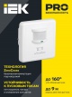 Детектор движения ДД 035 500Вт угол обз. 140град. дальн. 12м IP20 бел. ИЭК LDD12-035-500-001 LDD12-035-500-001