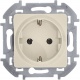 Розетка 1-м СП Inspiria 16А IP20 250В 2P+E немецк. стандарт механизм сл. кость Leg 673721 673721