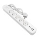 Удлинитель 5х5м IP20 2USB 2.4А+2type-C LUX 1.5кв.мм EKF UBA-LUX-505-TC UBA-LUX-505-TC